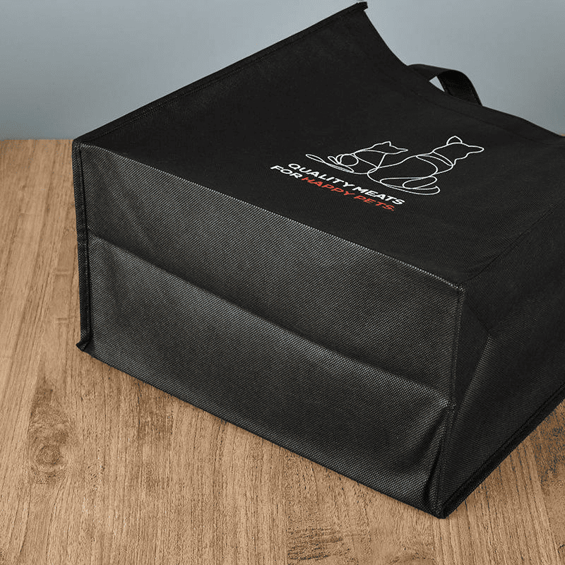 Black non-woven bag without non laminated customize printing and environmentally friendly tote bag - Image 3