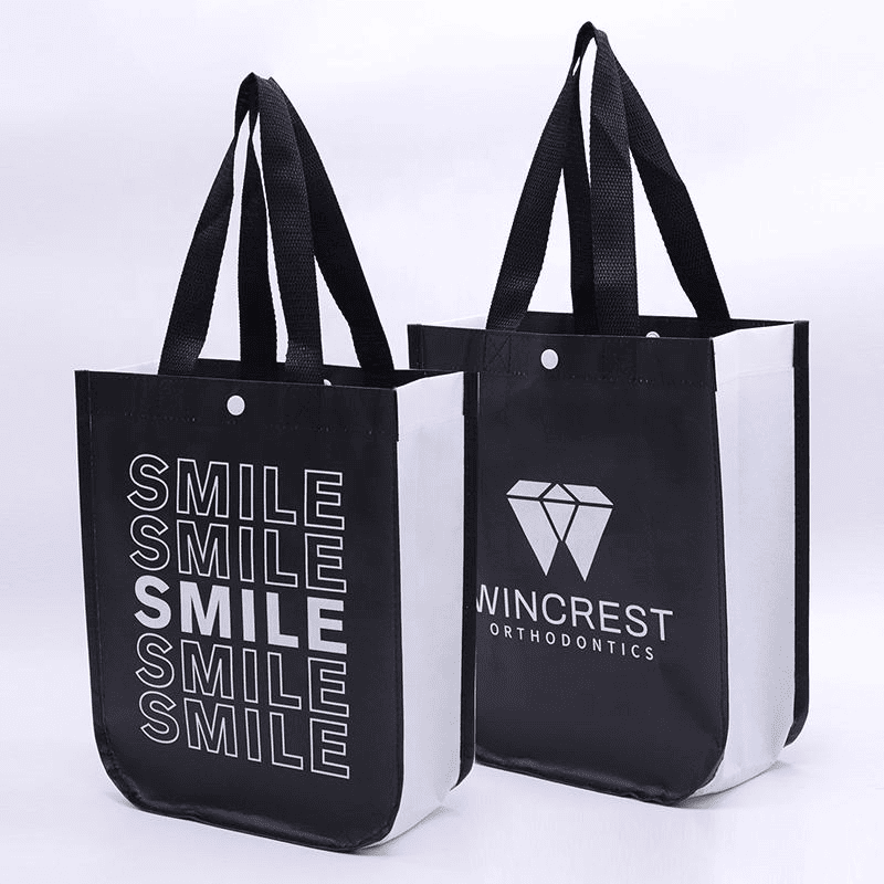 Special shaped U-shaped bottom with buckle laminated non-woven bag - Image 2