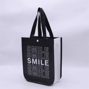 Special shaped U-shaped bottom with buckle laminated non-woven bag