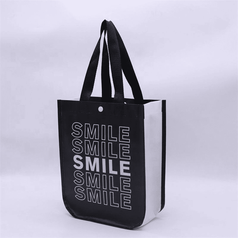 Special shaped U-shaped bottom with buckle laminated non-woven bag