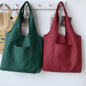 Reusable shopping canvas bags with customized sizes and logos