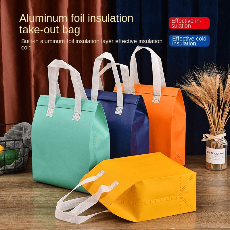 Take out food can be carried and packaged with insulated non-woven bags for cake and food - Image 3