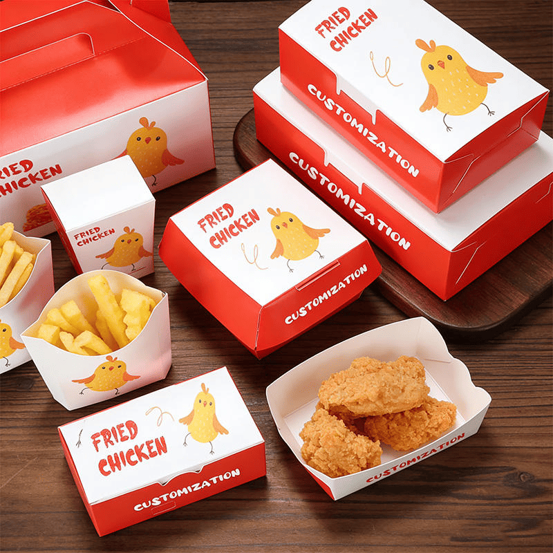 Fast food series includes french fry boxes, burger boxes, and other box types that are 100% customizable - Image 3