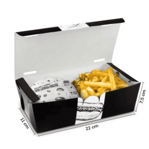 Customized fried chicken chunks packaging box made of food grade materials for safe use