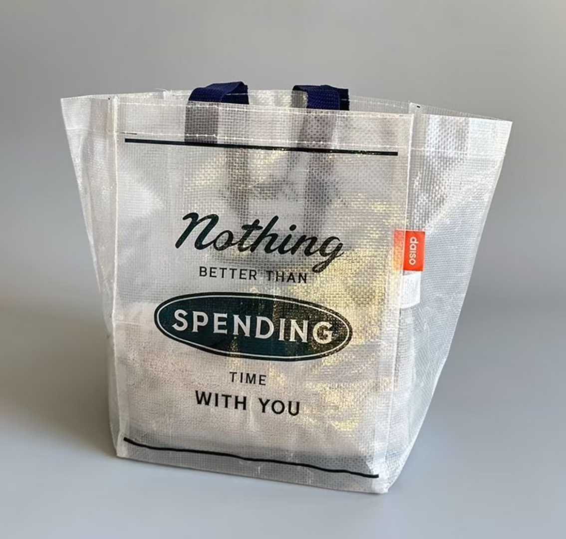 A reusable, wear-resistant, moisture-proof and dust-proof polypropylene(PP) woven handbag