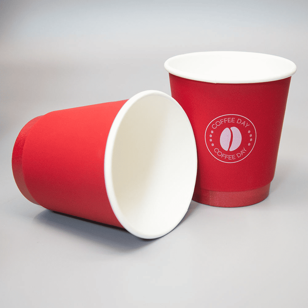 Custom double-wall coffee cups with speical soft-touch film finish - Image 4