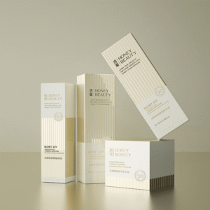 Premium cosmetic Packaging set and luxury skincare & hair care boxes