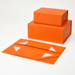 Custom foldable magnetic rigid gift boxes with Multi-material & craft options and flexible customization