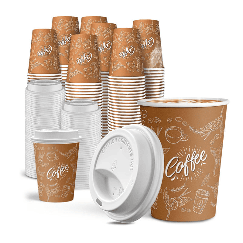 Disposable coffee cups - kraft paper cups for Hot & Cold beverages - Image 2