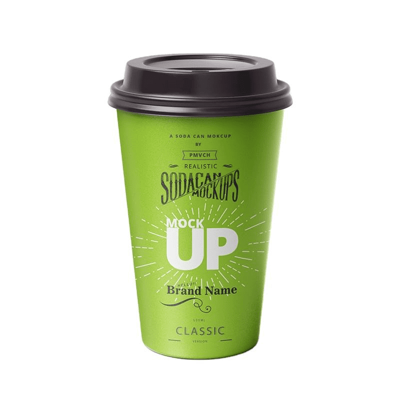Disposable custom printed paper coffee cups with lids, multiple sizes, low moq, factory direct - Image 3