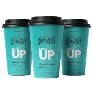 Disposable custom printed paper coffee cups with lids, multiple sizes, low moq, factory direct