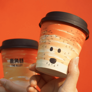 Disposable custom beverage cups with unique design various sizes low minimum order wholesale