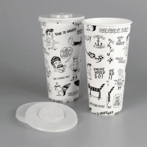 High-quality 24oz paper cup for eco-friendly food-grade manterial with customizable for printing, suitable for both hot and cold beverages