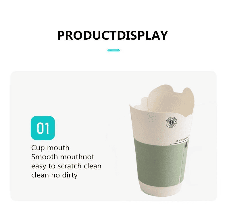 Elegant butterfly-style disposable paper cup for direct drinking without straw, environmentally friendly and customizable Thick and leak-proof coffee party cup. - Image 3