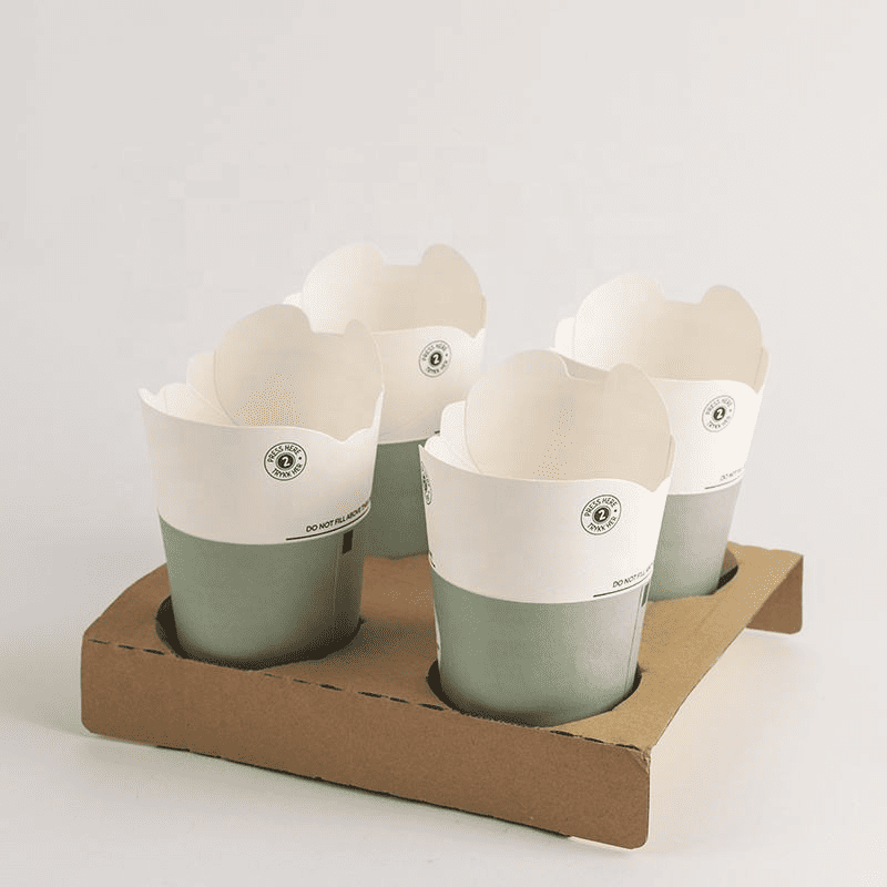 Elegant butterfly-style disposable paper cup for direct drinking without straw, environmentally friendly and customizable Thick and leak-proof coffee party cup. - Image 2