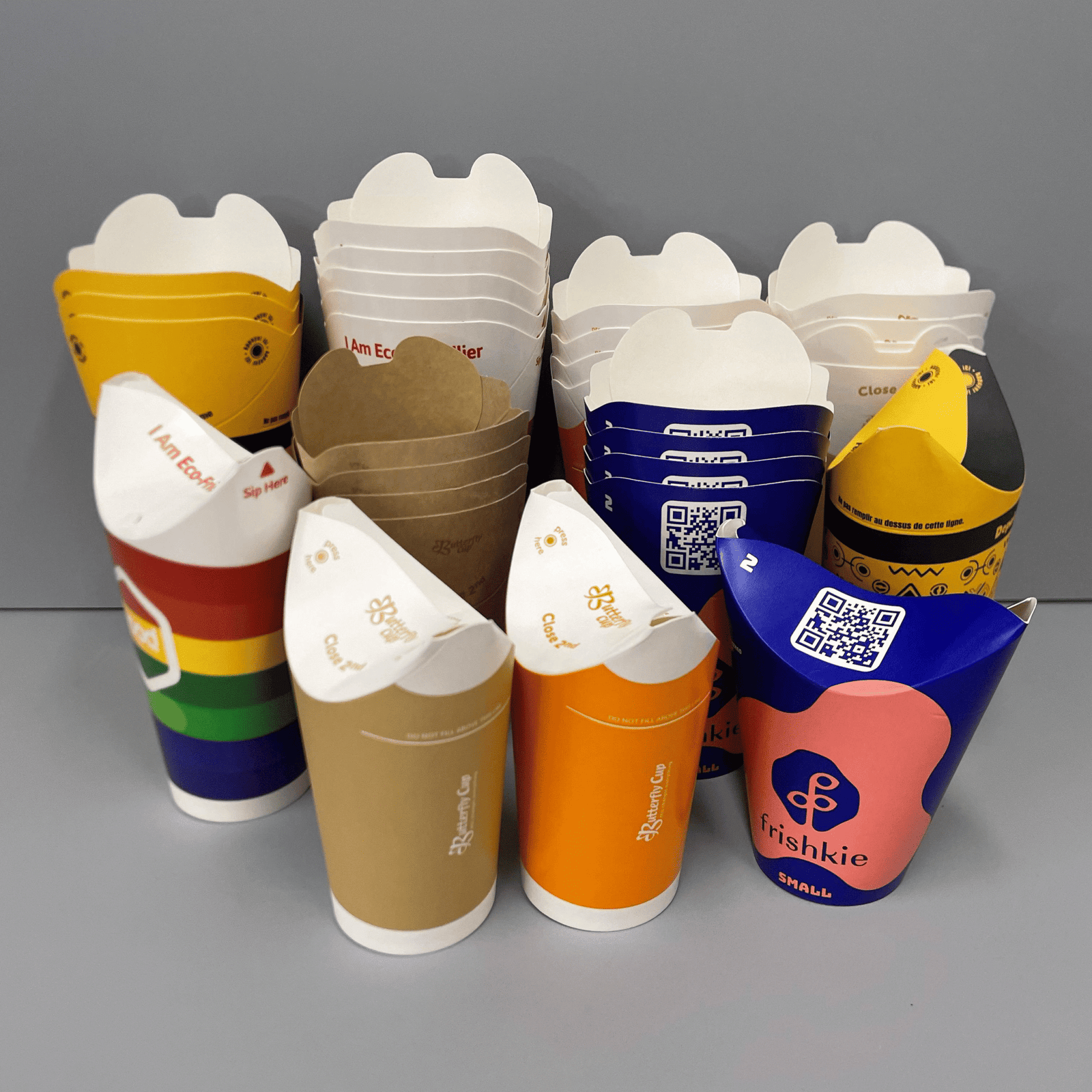 Disposable Butterfly Cups with Direct-Sip Rim – No Straw Needed, Eco-Friendly, Custom Logo Available - Image 3