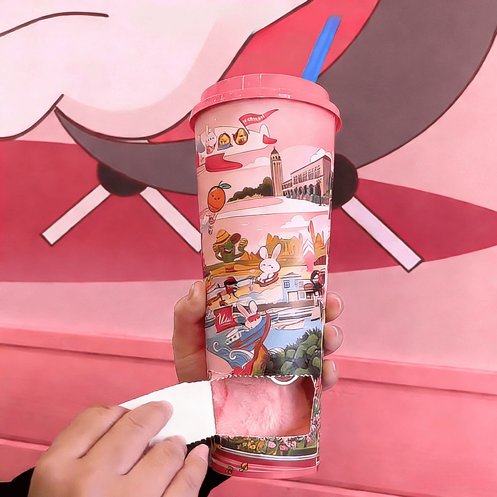 Wholesale take away custom disposable bubble tea lucky gift mystery blind cups