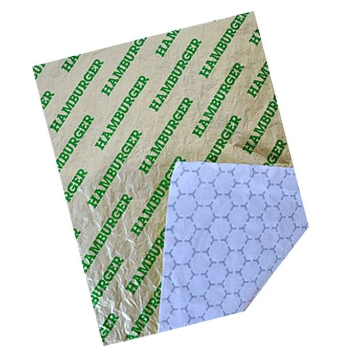 Honeycomb Insulated Foil Wrapping Paper, Food‑Grade for Burger & Fast‑Food Takeaway - Image 4