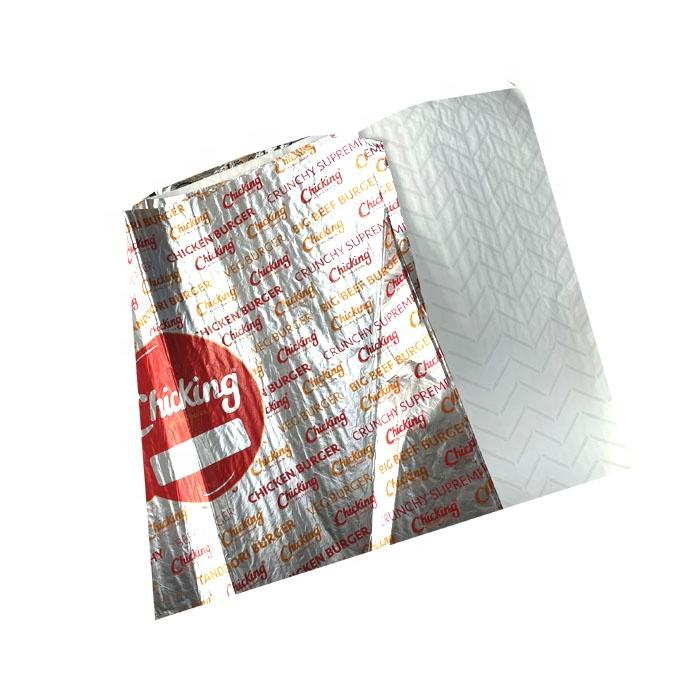 Honeycomb Insulated Foil Wrapping Paper, Food‑Grade for Burger & Fast‑Food Takeaway - Image 3