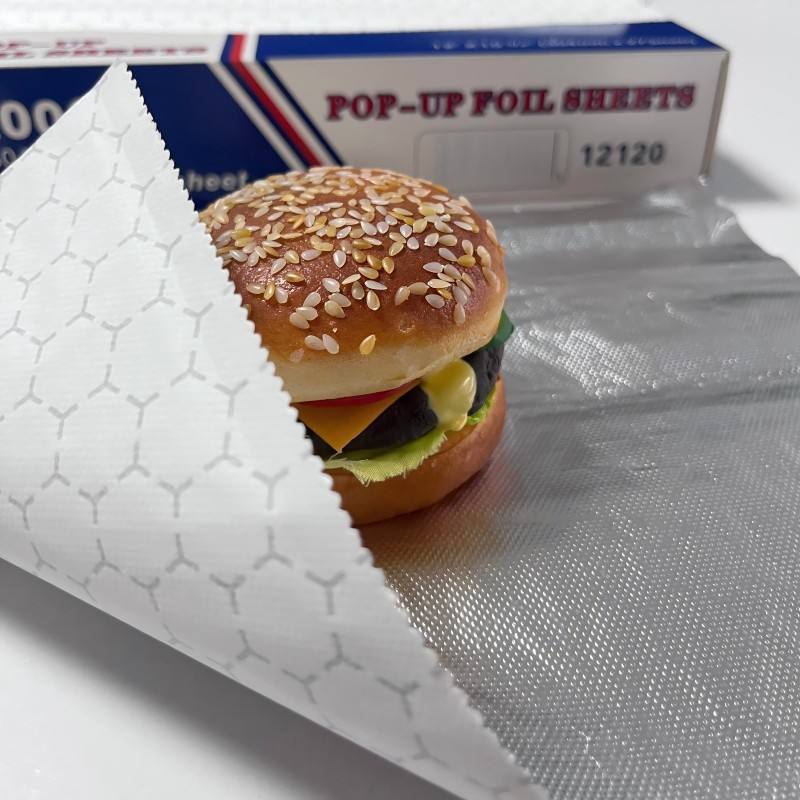 Honeycomb Insulated Foil Wrapping Paper, Food‑Grade for Burger & Fast‑Food Takeaway